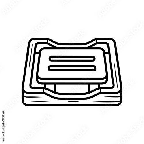 Simple line drawing of a printer.