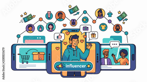 Social media influencers connect with followers products and money