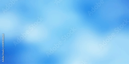 Cuadro en lienzo Abstract blue sky and fluffy white clouds on a bright summer day with clear weat