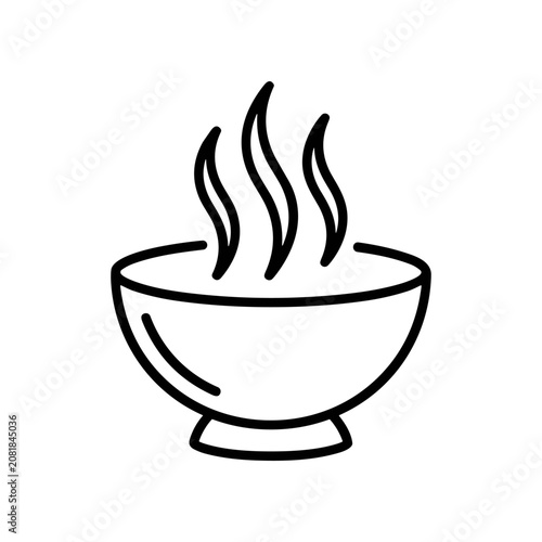 фотографія Steaming hot bowl of food.