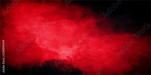 Foto Grunge Red Fire Texture Background with Smoke, Flames and Dark Vintage Wall Patt