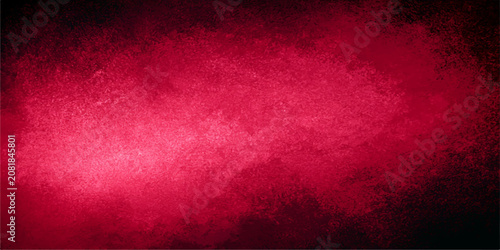 Bild auf Leinwand Abstract Red and Purple Grunge Textured Wall Background with Vintage Aged Paper