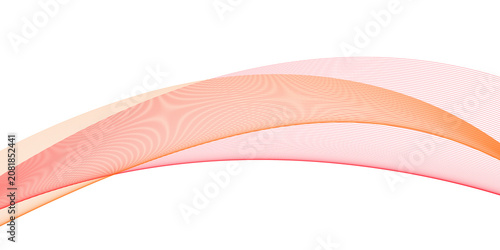 Abstract business background with soft peach and pink curved lines, elegant modern concept for design