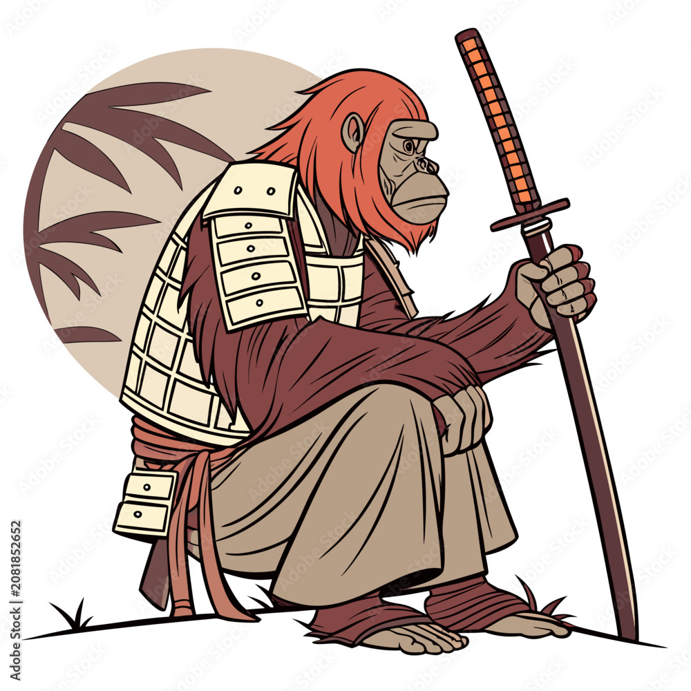 Obraz premium Orangutan Wise Master