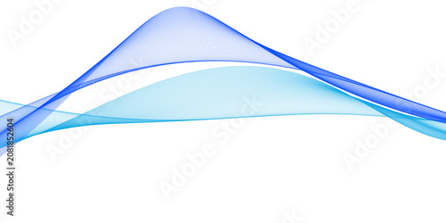 Abstract business background with rising blue line wave peak, success and growth concept for design