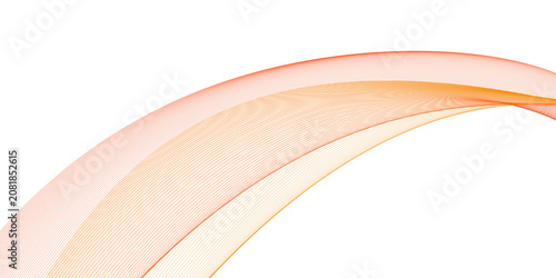 Abstract business background with soft peach and cream curved lines, elegant minimal concept for design