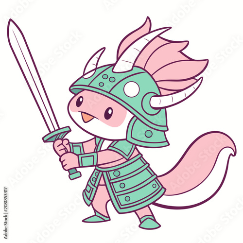Axolotl Pastel Shinobi