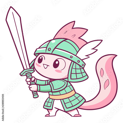 Axolotl Pastel Shinobi 1