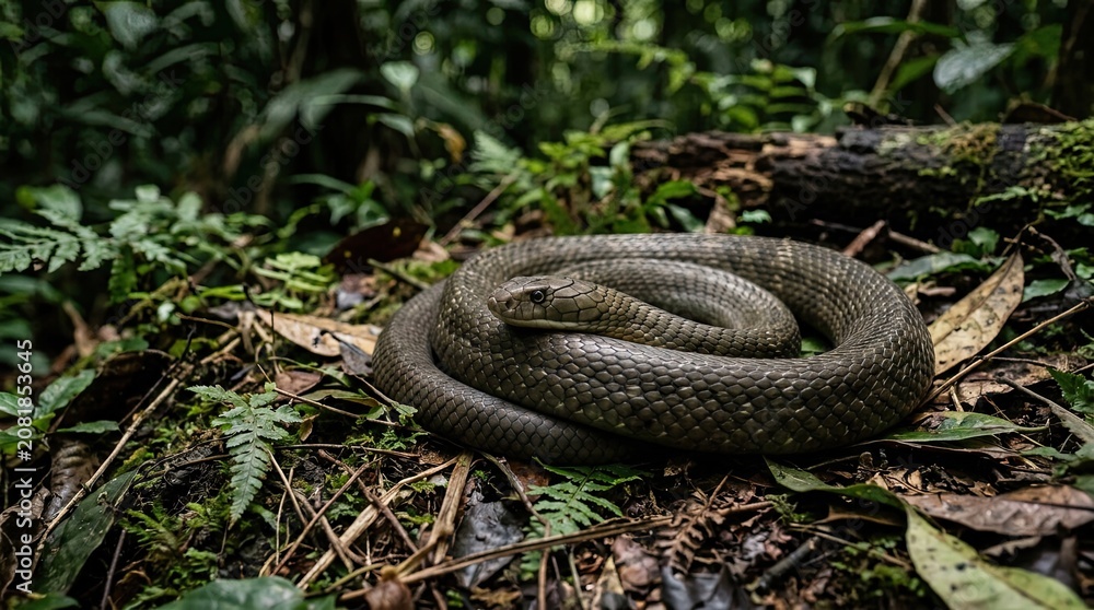 Obraz premium snake in the grass