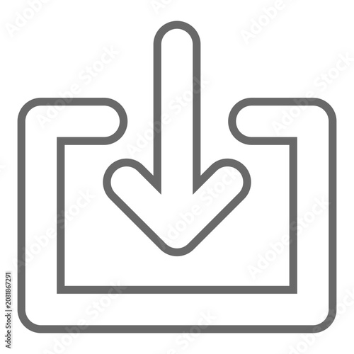 download arrow icon vector
