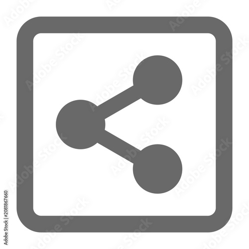 vector share icon with square
