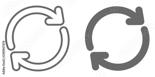 set of vector update icons