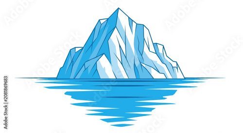 Fotografía Iceberg Floating in Ocean Water.