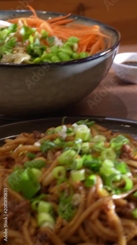 Plats asiatique dans un restaurant