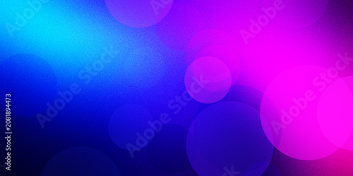 Electric neon circles bokeh pattern with intense blue and pink light glows creating dreamy dark aesthetic for digital background.