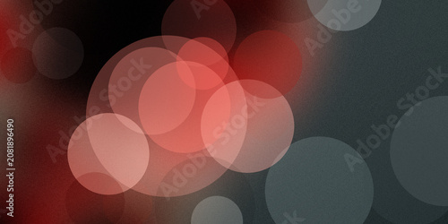 Fotografia Elegant bokeh background with glowing circular orbs in shades of deep red and dark grey creating moody sophisticated atmosphere scene