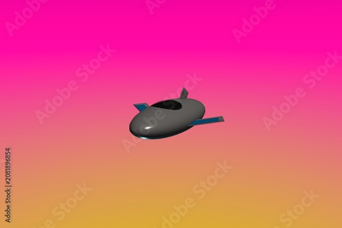 Modern futuristic solar powered glider yacht concept vessel isolated on professional background for sustainable marine transportation and innovative design

