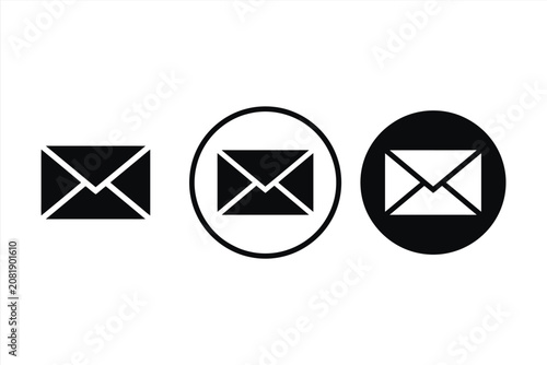 Set of envelope icons