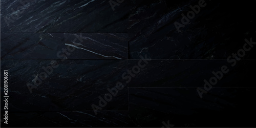Canvastavla Dark Black Marble Texture Background with Subtle Natural Veins for Luxury Interi