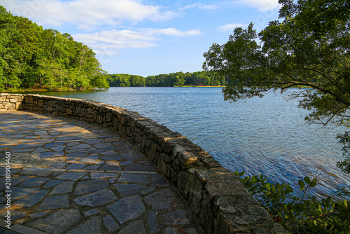The shoreline of Stone Mountain