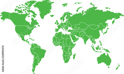 Fotografie parrot green map