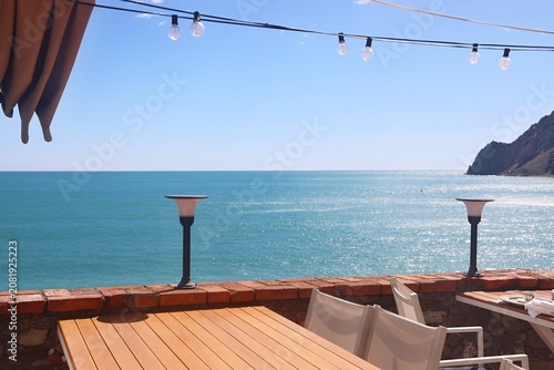 Canvastavla Ristorante in riva al mare