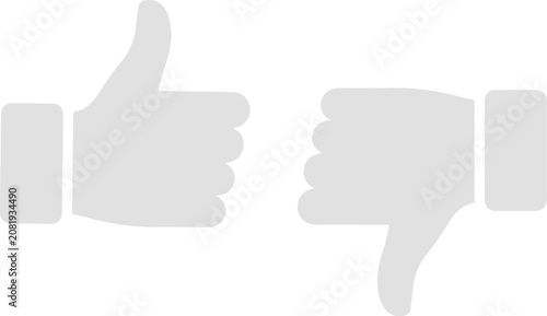 Foto Green_thumbs-up_red_thumbs-down
