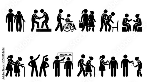 Foto business people silhouettes