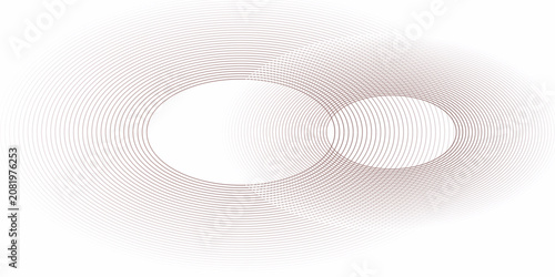 Abstract white background with red circle lines. Digital future technology concept. vector illustration.EPS,10