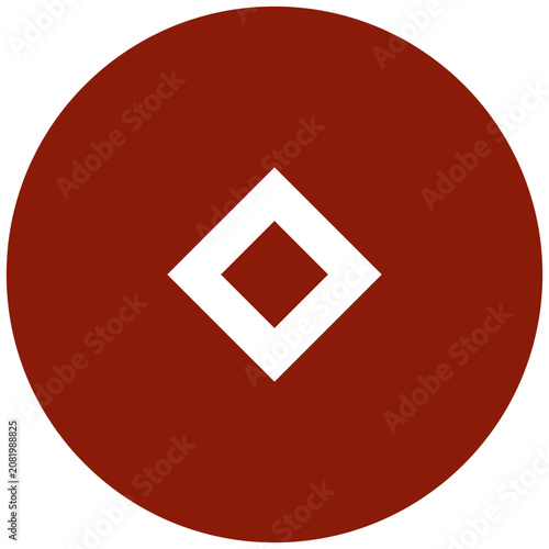 Chinese Heritage Ornament Icon Flat Vector