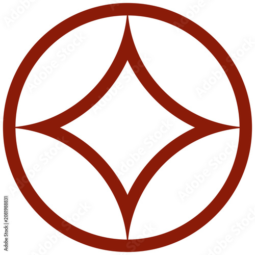Chinese Decorative Shape Icon Vector Illustration