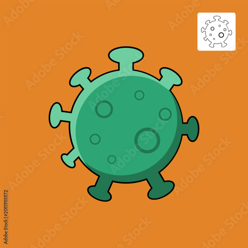 Graphic Virus Vector Illustration For Your Design