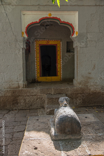 Ranjeshwar Temple, an ancient, culturally significant Lord Shiva temple. Famous for its Maratha history and ingenious traditional water management system. Pune, Maharashtra, India.