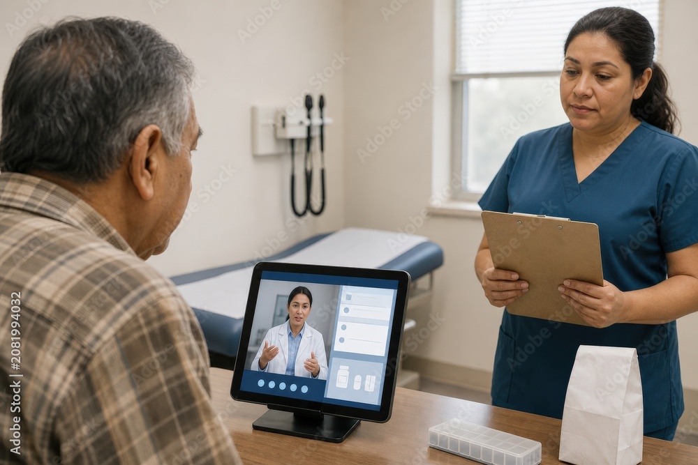 Fototapeta premium Pharmacy Desert older hispanic