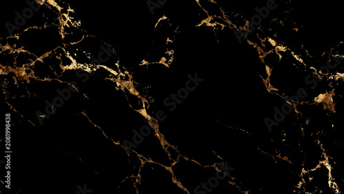 black marble texture with elegant gold veining patterns creating luxurious decorative abstract background for interior and design use