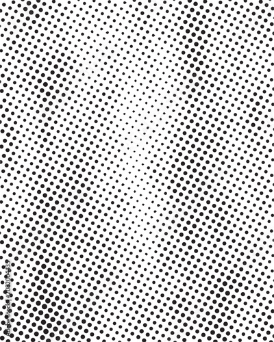Abstract black and white halftone dots pattern background, perfect for comic book shading, pop art illustrations, retro posters, and modern digital or print graphic designs.