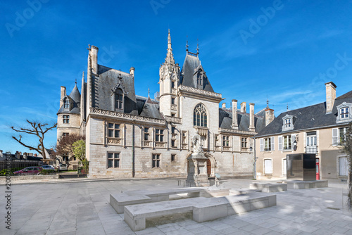 Bourges, France - view gothic Jacques Coeur Palace -  one of the most prominent examples of French civilian architecture in the 15th century