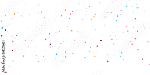 Fotografía colorful confetti background with vibrant blue and red pieces scattered across a