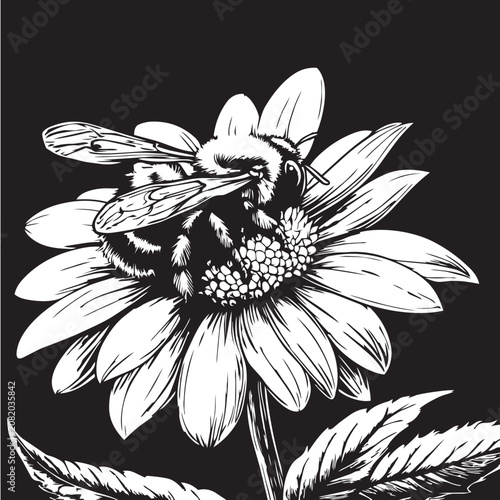 bee on flower