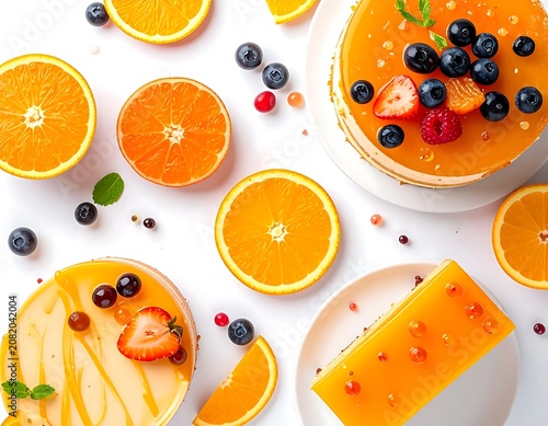 Fresh Citrus and Berries Dessert Display.