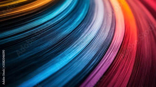 A color wheel displaying a wide gradient of vibrant hues, from warm reds to cool blues. Ideal for design concepts or color theory illustrations.