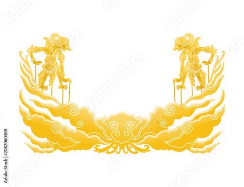 golden traditional decorative frame ornament