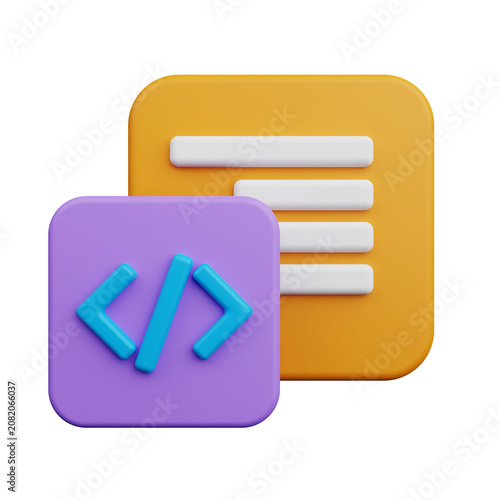 3D Cartoon Gradient Coding and Document Icons