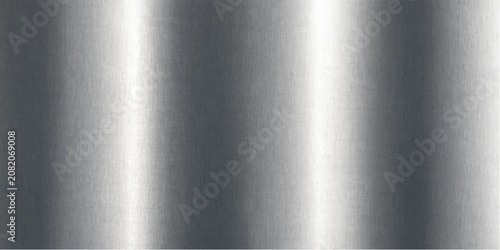 Brushed metal texture with vertical highlights creating a sleek, modern, and industrial aesthetic.
