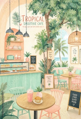 Tropical smoothie cafe of a restaurant