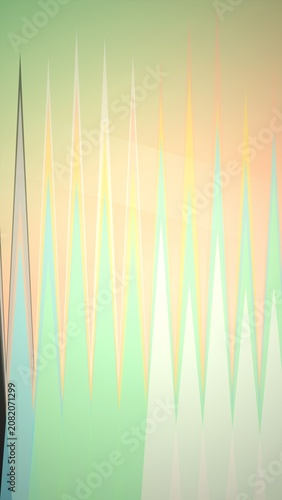 Abstract Geometric Pattern with Sharp Peaks