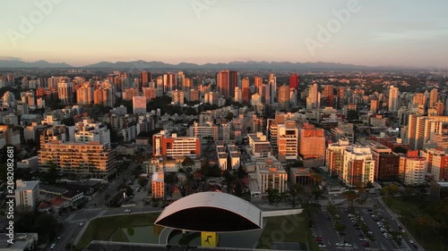 Museu do olho em Curitiba visto de cima