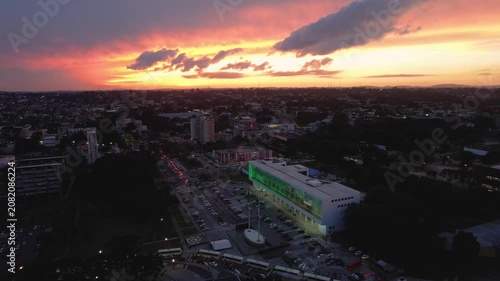 Palácio Iguaçu em Curitiba durante o Por do Sol