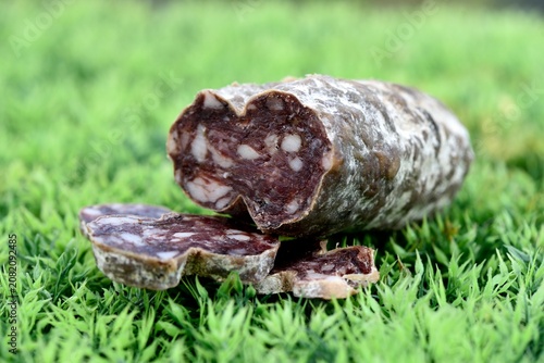 Fotografie Saucisson sec en tranches