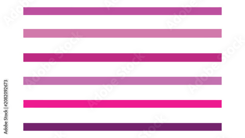Abstract set of horizontal pink and purple stripes